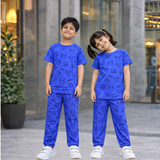 Pokemon Print Kids Coords (Unisex) - Half Sleeve T-Shirt and Full Pant