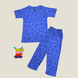 Pokemon Print Kids Coords (Unisex) - Half Sleeve T-Shirt and Full Pant