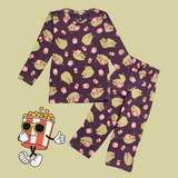 Popcorn Full Sleeve Kids Co-ord Set (Unisex) - Pant with Single Side Packet