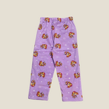 Purple Paw Print Half Sleeve Kids Coords (Unisex) - Half Sleeve T-Shirt and Full Pant