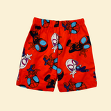 Red Spidey Kids Sleeveless T-Shirt Shorts Set (Unisex)