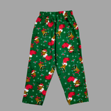 Christmas Santa Rider Reindeer Print Full Sleeve Kids Coord Set (Unisex) - Full Sleeve T-Shirt and Full Pant