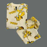 Simba Print Half Sleeve Kids Coords (Unisex)