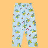 Smurf Kids Night Suit - Half Sleeve Shirt and Full Pant