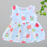 Muslin Button Frock - Strawberry