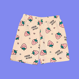 Strawberry Kids Shorts Coord Set (Unisex) - Shorts with Single Side Packet