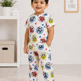 Cop Paw Kids Coords (Unisex) - Half Sleeve T-Shirt and Full Pant