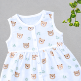 Muslin Button Frock - Teddy (Dispatch from 12-3-26 )