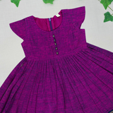 Tharagai Mangalagiri Cotton Frock | Ethnic Cap Sleeves Frock with Soft Lining | Pre-Order Now (Dispatch from Jan 4)