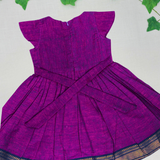 Tharagai Mangalagiri Cotton Frock | Ethnic Cap Sleeves Frock with Soft Lining | Pre-Order Now (Dispatch from Jan 4)