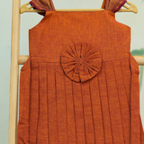 Thugil Mangalagiri Cotton Frock | Ethnic Sleeveless Frock with Soft Lining | Preorder DISPATCH DATE_AUG 10 [3-4 & 5-6 Years]