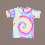 Colorful Tie Dye Kids Coords (Unisex) - Half Sleeve T-Shirt and Full Pant