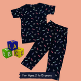 Today Kids Coord Set (Unisex) - Half Sleeve T-Shirt and Full Pant with Single Side Packet