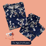 Tom Kids Coord Set (Unisex) - Half Sleeve T-Shirt and Full Pant with Single Side Packet