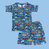 Toot Toot Kids Shorts Coord Set (Unisex) - Shorts with Single Side Packet