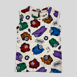 Thomas & Friends Print Kids Sleeveless T-Shirt Shorts Set (Unisex)