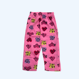 Twin Heart Mickey Kids Coords (Unisex) - Half Sleeve T-Shirt and Full Pant