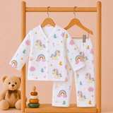 Muslin Full Sleeve Pant Coords - Unicorn
