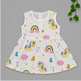 Muslin Zip Frock - Unicorn
