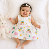 Muslin Zip Frock - Unicorn