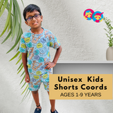 Sea Green Teddy Kids Shorts Coords Set (Unisex) – Half Sleeve TShirt and Trouser