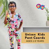 White Hearts Kids Coord Set (Unisex) – Half Sleeve TShirt and Pant