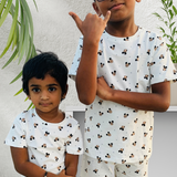 White Mickey | Kids Shorts Coords Set (Unisex)