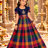 Varnam Madras Checks - Navy (Preorder - Dispatch Starts from 26-10-26)