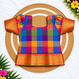 Varnam Madras Checks Pattu Pavadai - Red Border (Preorder - Dispatch Starts from 2-11-26)