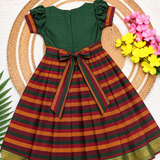 Varnam Mangalagiri Long Frock - Green (Preorder - Dispatch from 5-10-26)