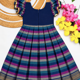 Varnam Mangalagiri Long Frock - Navy (Preorder - Dispatch starts from 9-10-26)