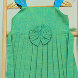 Vilva Mangalagiri Cotton Frock | Ethnic Sleeveless Frock with Soft Lining | Preorder DISPATCH DATE_AUG 10 [3-4 & 5-6 Years]