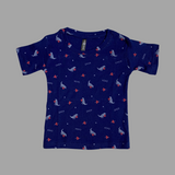 XOXO Dino Print Half Sleeve Kids Coords (Unisex)