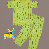 Giraffe Kids Coords (Unisex) - Half Sleeve T-Shirt and Full Pant