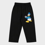 Black Donald Print Kids Lounge Pant Unisex
