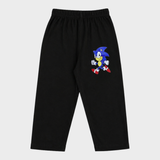 Black Sonic Print Kids Lounge Pant Unisex
