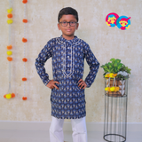 Blue Mango Boys Ethnic Kurta Pyjama Set