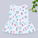 Muslin Back Button Frock - Chic Chic