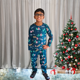 Christmas Believe Full Sleeve Kids Co-ord Set (Unisex) - Pant with Single Side Packet