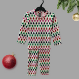 Christmas Tree Kids Coord Set (Unisex) - Full Sleeve T-Shirt and Full Pant