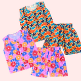 Combo1 Dreamy Ira & Fruit Blast | Sleevelelss Baby & Toddler Jabla Co-ord Set