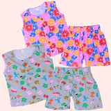 Combo5 Fruit Blast & Junior Cub | Sleevelelss Baby & Toddler Jabla Co-ord Set