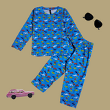 Connect Cars Full Sleeve Kids Co-ord Set (Unisex) - Pant with Single Side Packet