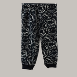 Black Dino Print Kids Sweatshirt and Joggers Set (Unisex)