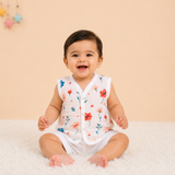 Muslin Button Jabla - Flower