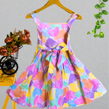 Colorful Hearts - Sleeveless Cotton Frock