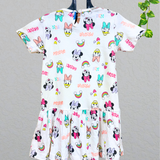 Colourful Minnie - Aline Casual Cotton Frock