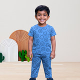 Egg Bread Print Half Sleeve Kids Coords (Unisex) - Half Sleeve T-Shirt and Full Pant