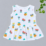 Muslin Back Button Frock - Little Fish