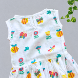 Muslin Back Button Frock - Little Fish